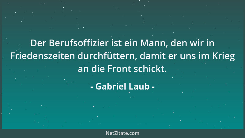 Gabriel Laub - Absolute Moral = Alles ist verboten....