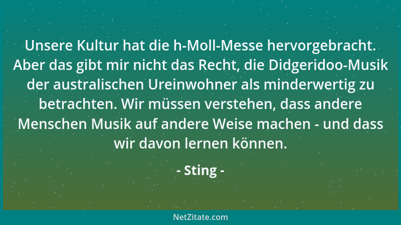 Sting - Kokain ist Gottes Art, dir mitzuteilen, dass du zu viel Geld hast....