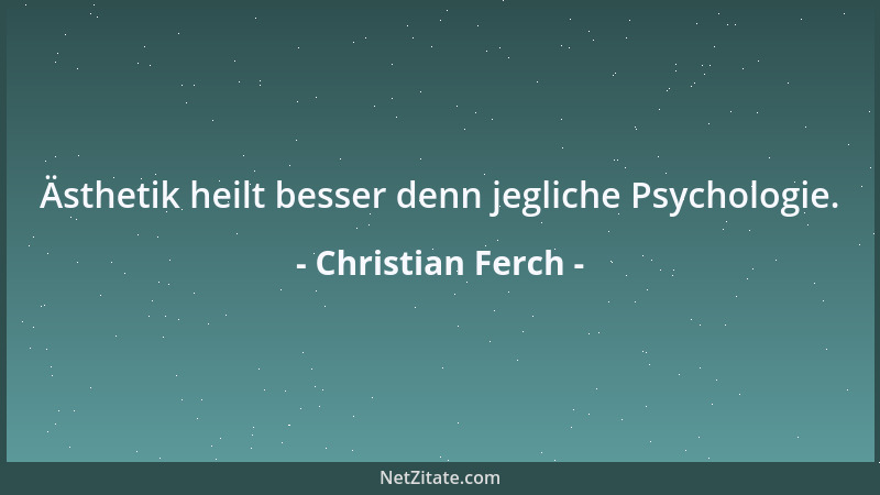 Christian Ferch - Zeitgeist ersetzt oftmals den Charakter....