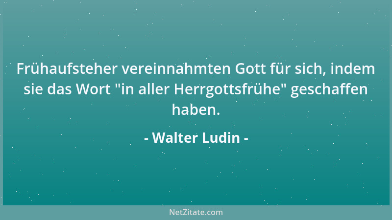 Walter Ludin - Aufruf zur Langsamkeit: Wir müssen schleunigst entschleunigen....