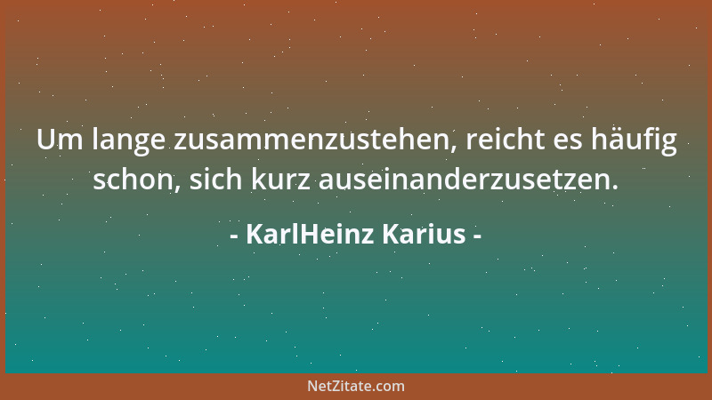 KarlHeinz Karius - Trübsal hat als Blasinstrument Tradition, aber keine Zukunft....