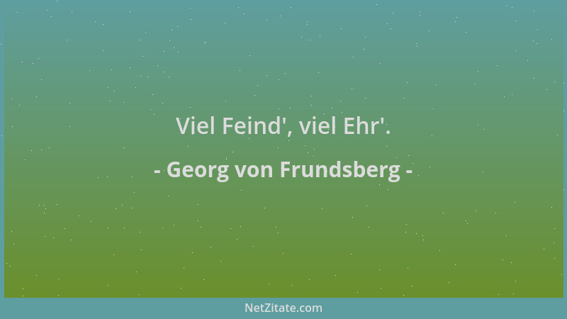 Georg von Frundsberg - Viel Feind ', viel Ehr '....