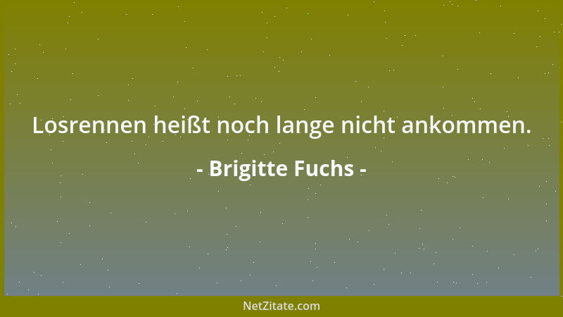 Brigitte Fuchs - Paradeplätze sind imposanter ohne Parade....