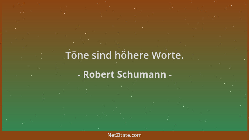 Robert Schumann - Töne sind höhere Worte....