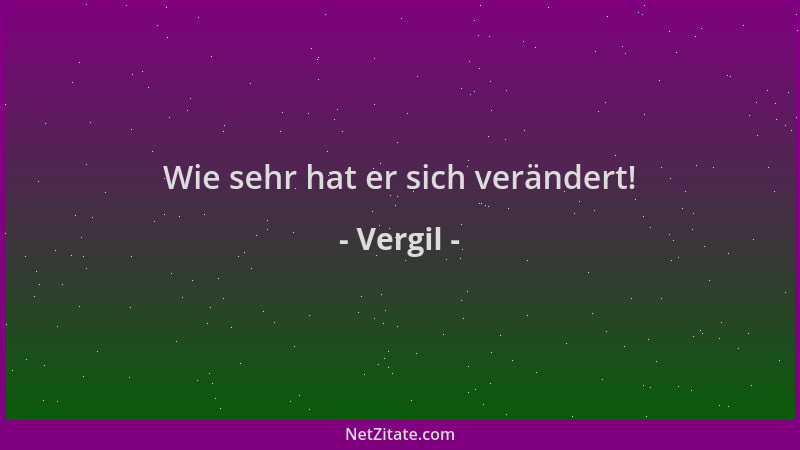 Vergil - Wie sehr hat er sich verändert!...