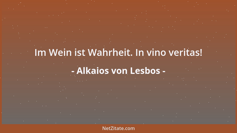 Alkaios von Lesbos - Ohne des Zeus Willen fallen nicht einmal die Haare vom Haupt....