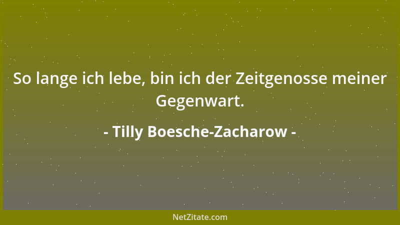 Tilly Boesche-Zacharow - Versäume nicht zu viel Zeit, über den Sinn des Lebens nachzudenken, sonst bleibt zu wenig Zeit, es...