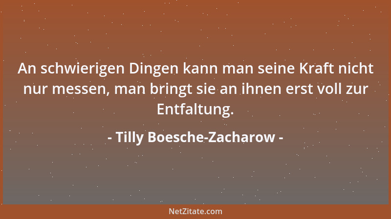Tilly Boesche-Zacharow - Etwas von allen Seiten betrachten, heißt noch lange nicht, an den Kern zu gelangen....