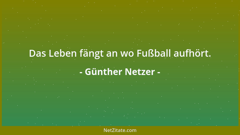 Günther Netzer - Das Leben fängt an wo Fußball aufhört....