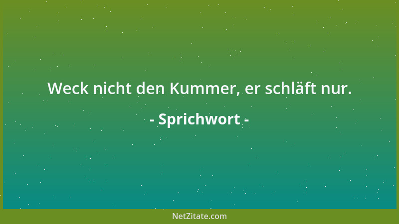 Sprichwort - Nicht ärgern, nur wundern....