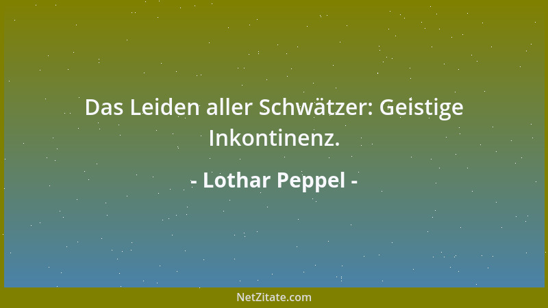 Lothar Peppel - Sport ist Mord. Bestes Beispiel: Amok laufen....