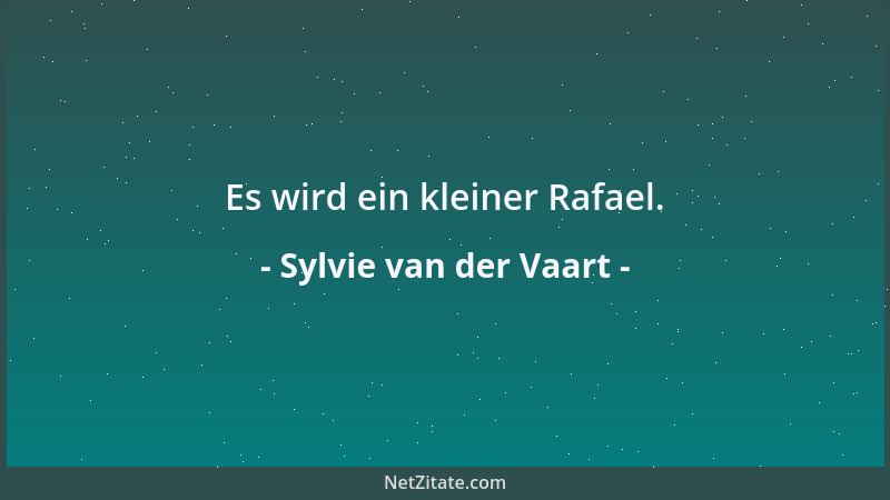 Sylvie van der Vaart - Es wird ein kleiner Rafael....