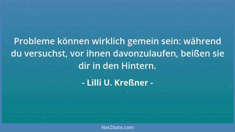 Lilli U. Kreßner - So viele Menschen behaupten, es gäbe keine Wunder - dabei würde ein kurzer Blick in den Spiegel genügen,...