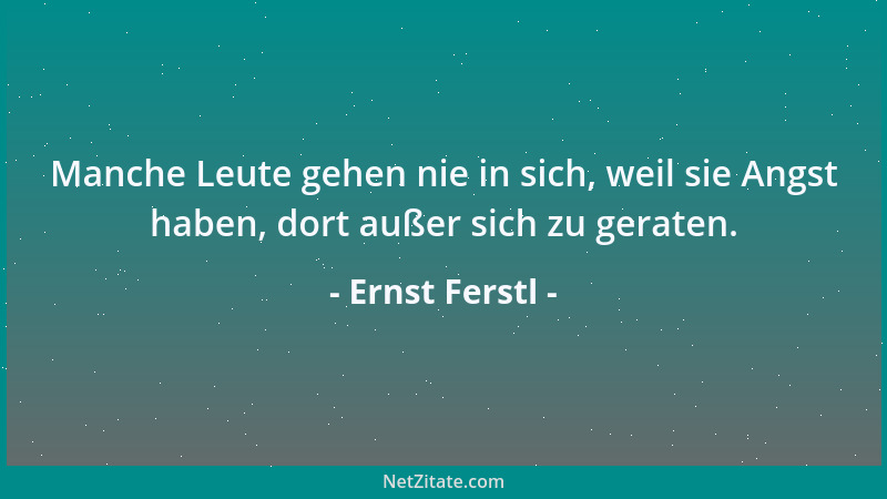 Ernst Ferstl - Gleichgesinnte sind meistens auch Gleichgestimmte....
