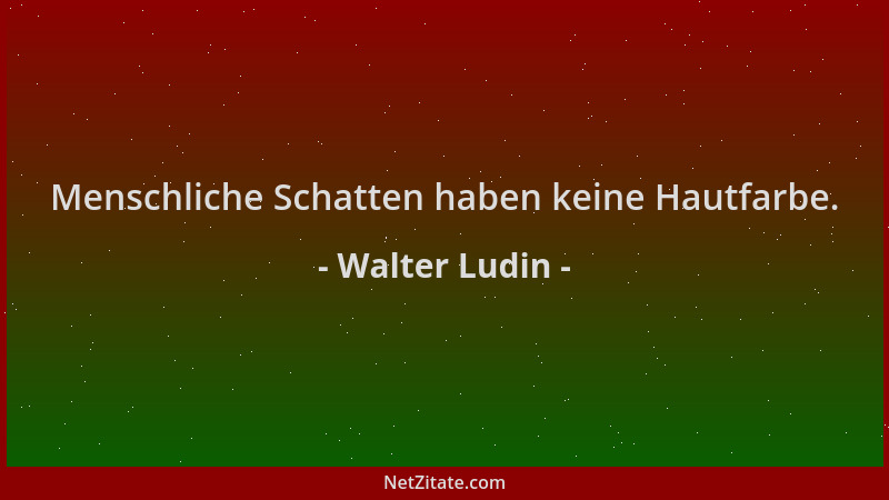 Walter Ludin - Menschliche Schatten haben keine Hautfarbe....