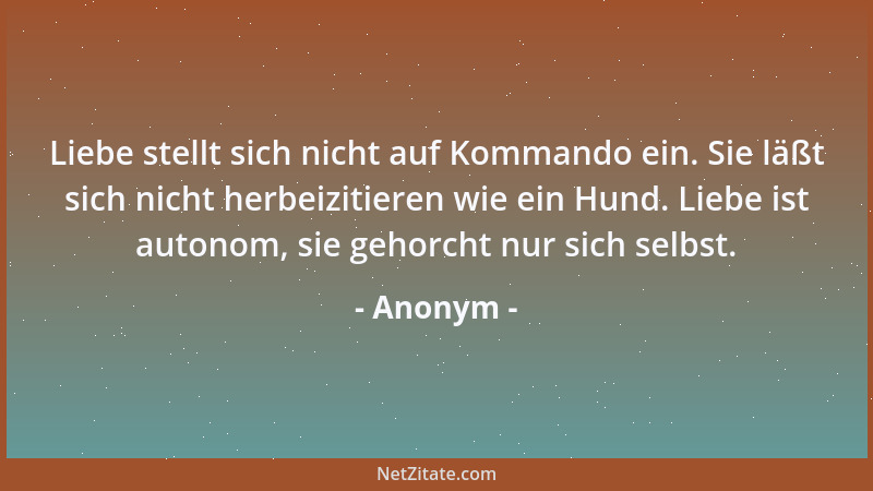 Anonym - Regeln sind gut und Regeln sind wichtig. Aber niemand wird dadurch gezwungen das Hirn auszuschalten....