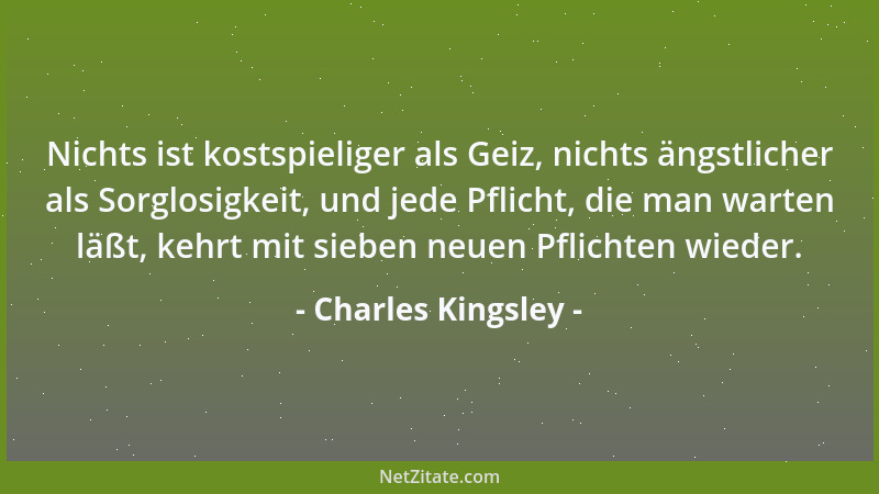 Charles Kingsley - Abwesenheit bringt die Liebe zum Bewußtsein....