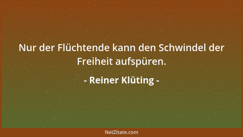 Reiner Klüting - Wenn alle an einem Strang ziehen, reißt dieser....
