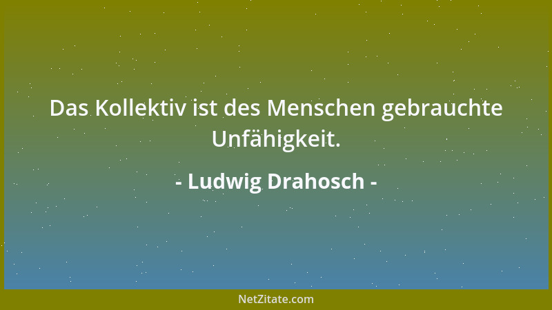 Ludwig Drahosch - Das Sichtbare wiederzugeben wäre zuwenig, vielmehr ein Sichtbarmachen macht Sinn, derweil Kunst dann Größ...