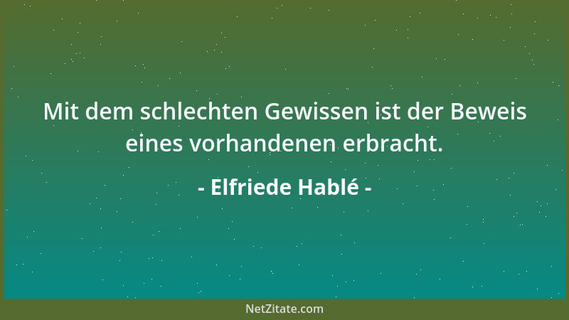 Elfriede Hablé - Meist überschätzt man sich dort, wo man andere unterschätzt....