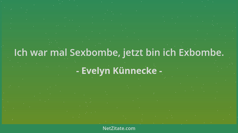 Evelyn Künnecke - Ich war mal Sexbombe, jetzt bin ich Exbombe....