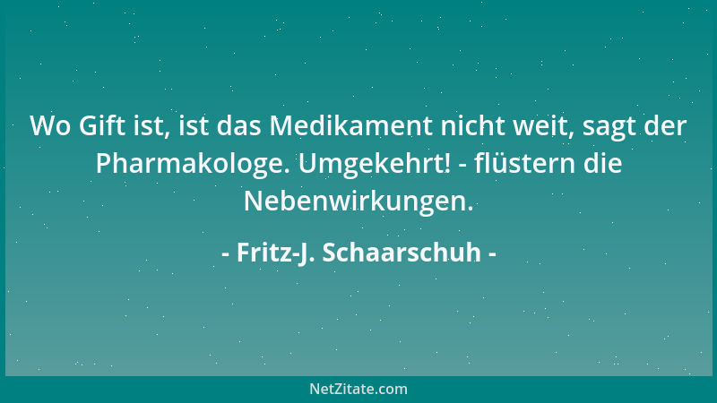 Fritz-J. Schaarschuh - Man muss nicht unbedingt mitmischen, um gute Karten zu haben....