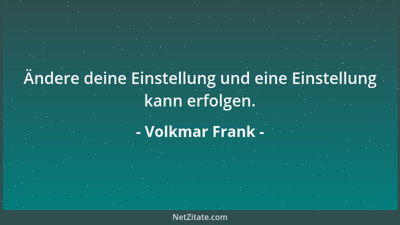 Volkmar Frank - Probleme gehen manchmal vorüber, wenn man sie links liegen läßt....