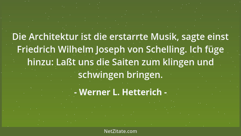 Werner L. Hetterich - Vor der Planung ist das Hirn einzuschalten und nicht nur der Rechner....