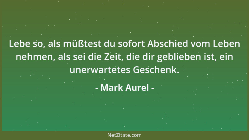 Mark Aurel - Wir sind zur Zusammenarbeit geboren....