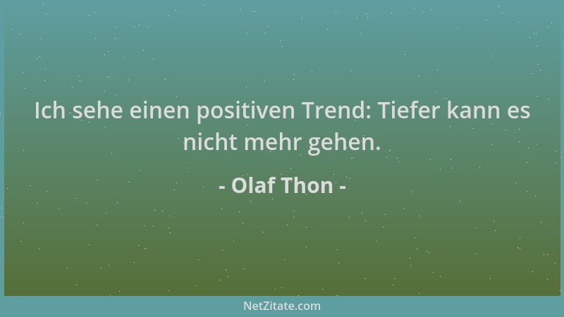 Olaf Thon - Ich sehe einen positiven Trend: Tiefer kann es nicht mehr gehen....