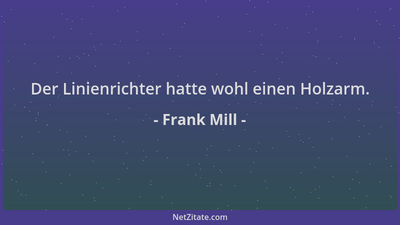 Frank Mill - Der Linienrichter hatte wohl einen Holzarm....