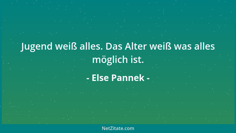 Else Pannek - Nimm Rücksicht auf Dich! Du hast etwas davon....