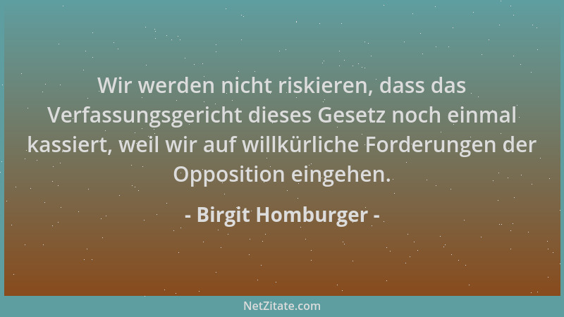 Birgit Homburger - Wir werden nicht riskieren, dass das Verfassungsgericht dieses Gesetz noch einmal kassiert, weil wir auf...