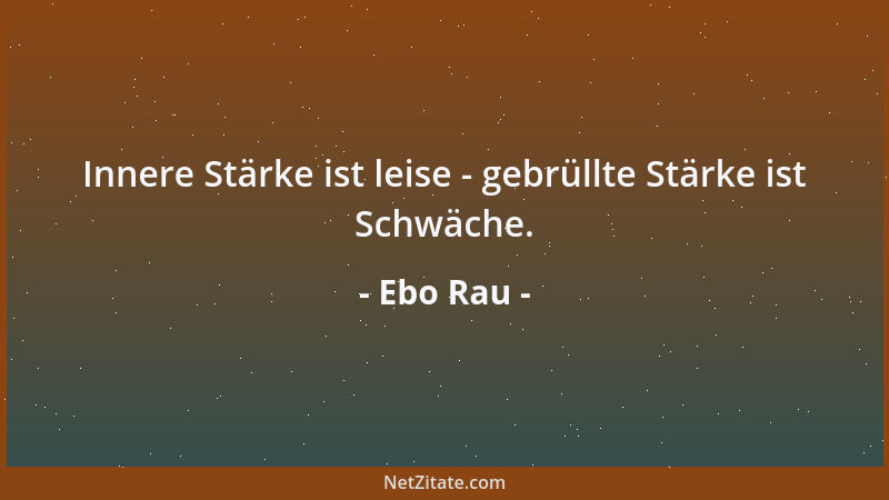 Ebo Rau - In dunklen Zeiten ist es Zeit für Schönheit....
