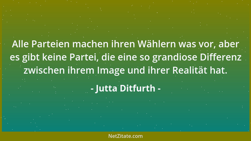 Jutta Ditfurth - Alle Parteien machen ihren Wählern was vor, aber es gibt keine Partei, die eine so grandiose Differenz zwi...