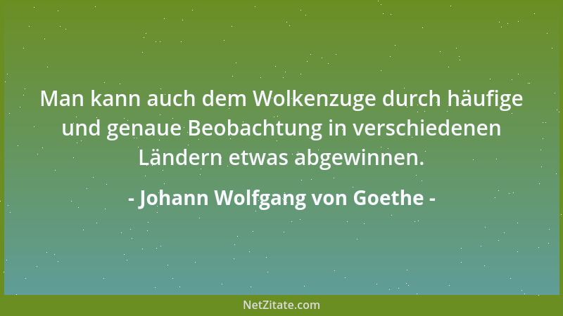 Johann Wolfgang von Goethe - Was ist da viel zu definieren? Lebendiges Gefühl der Zustände und Fähigkeit, es auszudrücken,...