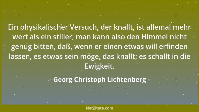 Georg Christoph Lichtenberg - Der Mensch als Natur-Produkt; als Produkt seines Geschlechtes (der Gesellschaft); das Produkt...