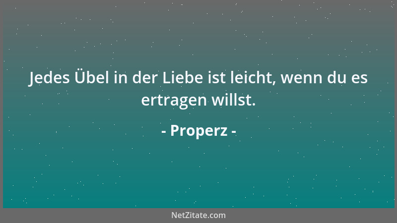 Properz - Die Augen sind die Lenker in der Liebe....
