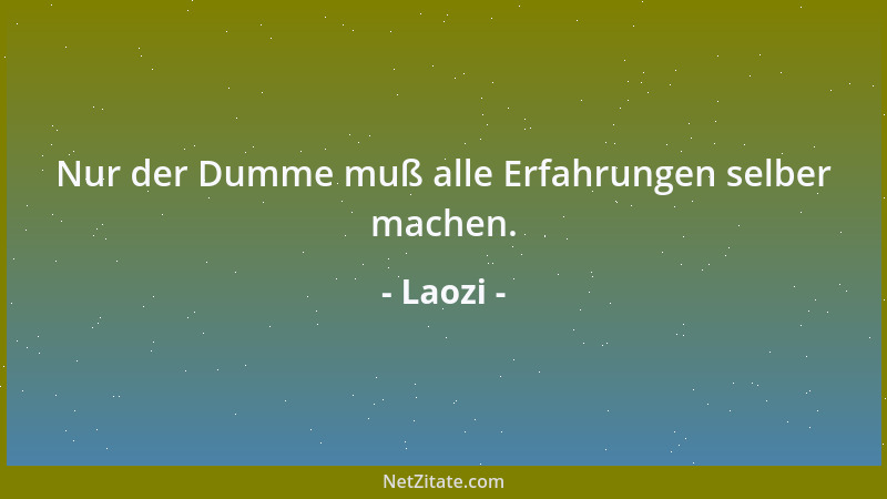 Laozi - Um Menschen zu führen, gehe ich hinter ihnen....