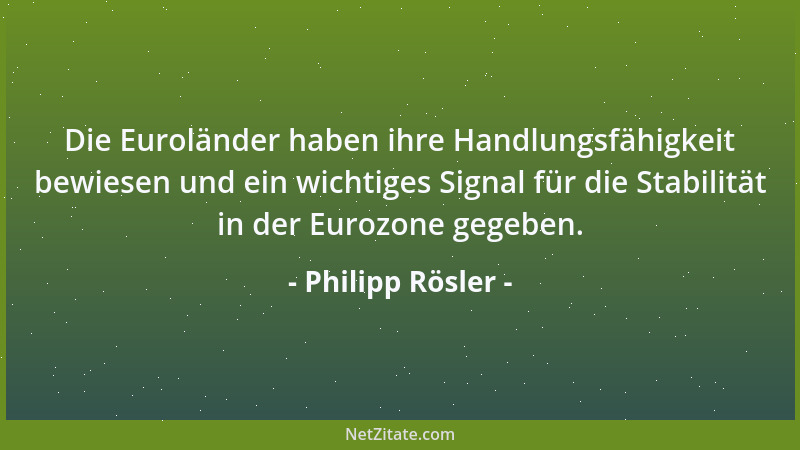 Philipp Rösler - Die ersten Schritte sind gemacht und die weiteren sind nur eine Frage der Zeit....