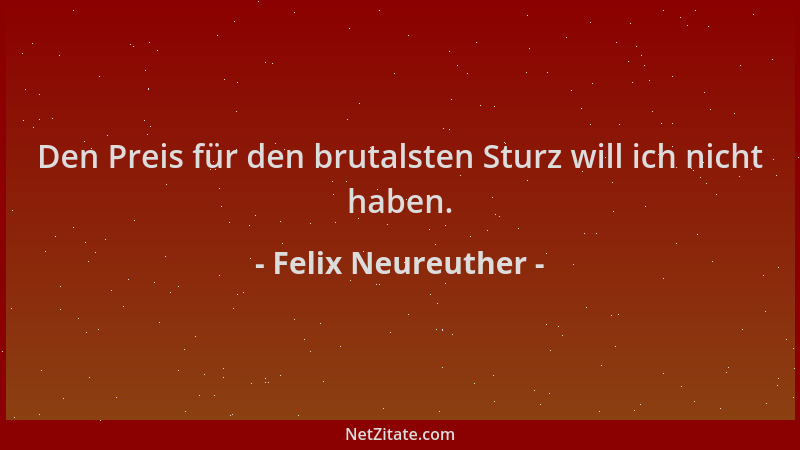 Felix Neureuther - Den Preis für den brutalsten Sturz will ich nicht haben....