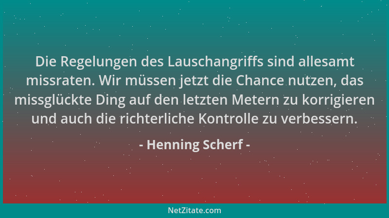 Henning Scherf - Die Regelungen des Lauschangriffs sind allesamt missraten. Wir müssen jetzt die Chance nutzen, das missglü...