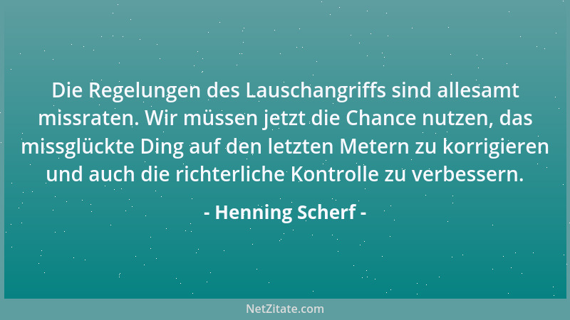 Henning Scherf - Die Regelungen des Lauschangriffs sind allesamt missraten. Wir müssen jetzt die Chance nutzen, das missglü...