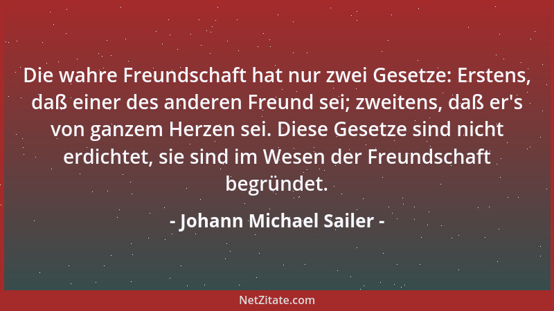 Johann Michael Sailer - Hat Gott einen Altar im Herzen der Mutter, dann hat er einen Tempel im ganzen Haus....