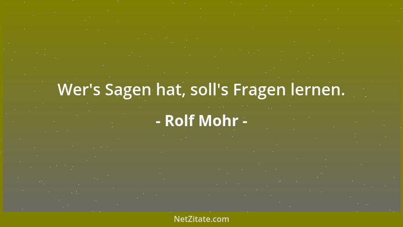 Rolf Mohr - Psychologie - Subjekt als Objekt....