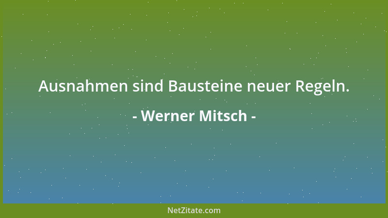 Werner Mitsch - Das höchste Fingerspitzengefühl nennt man Daumenkitzel....