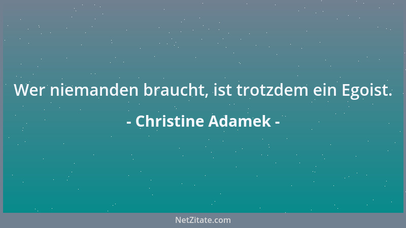 Christine Adamek - Liebe geht durch den Magen, aber leider achten zu viele auf ihre Figur....