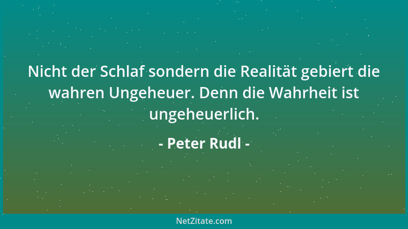 Peter Rudl - Gott: wo Realität endet....