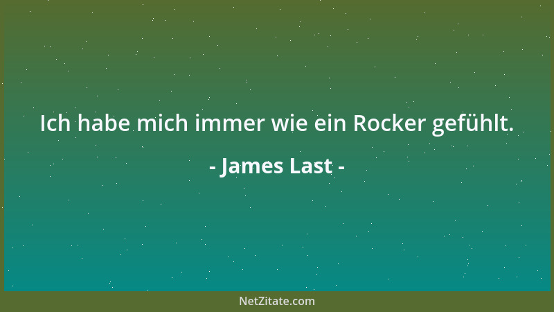 James Last - Ich habe mich immer wie ein Rocker gefühlt....