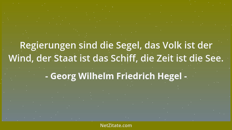 Georg Wilhelm Friedrich Hegel - Das ist die List der Vernunft zu nennen, daß sie die Leidenschaften für sich wirken läßt, w...